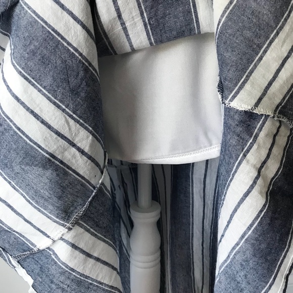 Ruffle Poplin Stripe Skirt - Picture 8 of 8